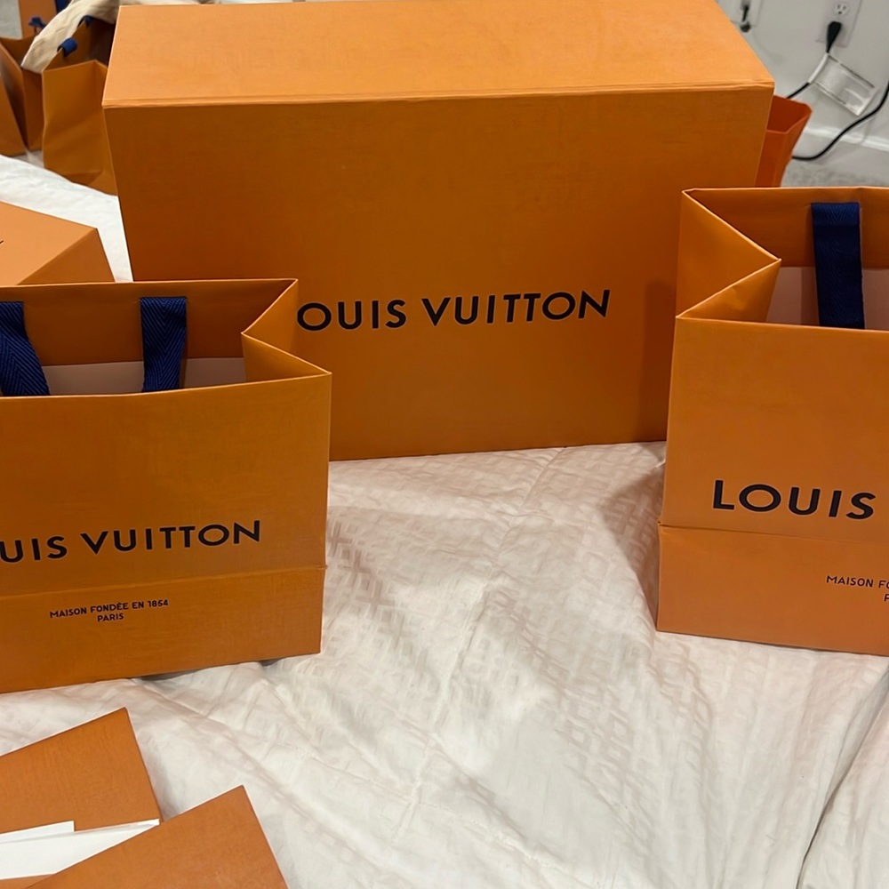 Louis Vuitton bags and boxes for sale